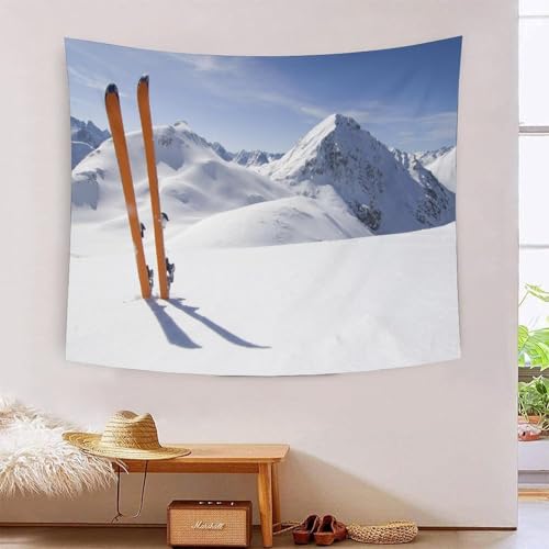 Tapisserie snowboard 3D MJFCoin grand tissu déco pour mur de salon et dortoir
