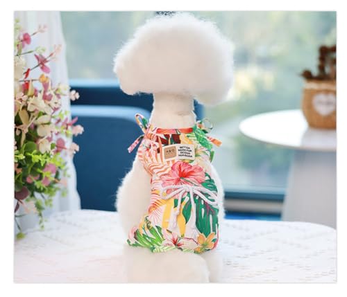Disfraz hawaiano para perro pequeño color rojo talla S miniatura 6