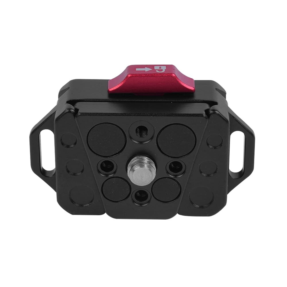 CENPEK Cinghia a sgancio rapido per Sedile Sportivo, Attacco V, Testa a sgancio rapido, Adattatore per treppiede per Fotocamera SLR Micro-Single, Piastra di Montaggio