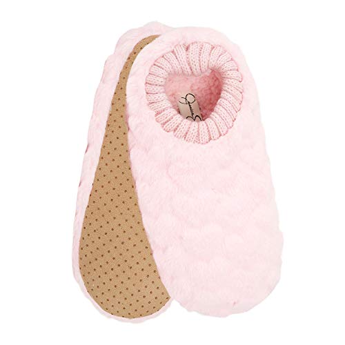 Jessica Simpson Womens Heart Plush Socks With Anti-Skid Soles Slipper, Pink, Large-X-Large Us (73Jm670325) #TOP7