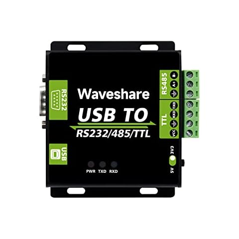 Waveshare USB to RS232/485/TTL Interface Converter Power and ADI magnetical Industrial Isolation Cover