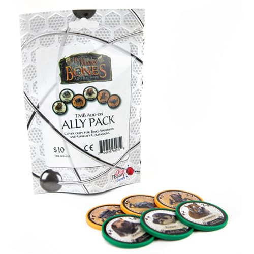 Chip Theory Games Too Many Bones: Ally Pack – Boardgame Chips for Ghillie & Tink Characters with Double-Sided Art