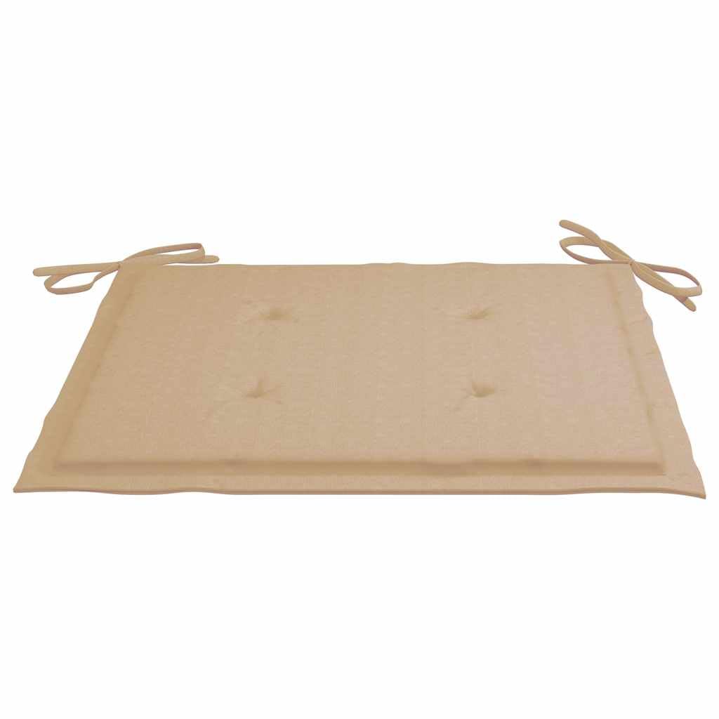 Generico Sedie da Giardino 2 pz con Cuscini Beige in Massello di Teak,Mobili da Giardino,Mobili e sedie da Giardino,Sedie da giardino-3062436