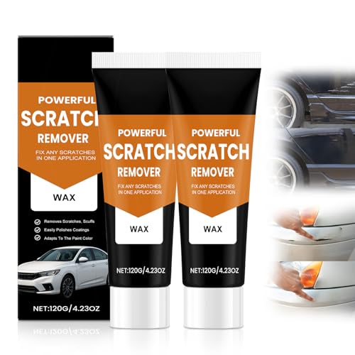 2025 New Car Scratch Remover for Deep Scratches, Scratch Remover for Vehicles, Car Scratch Repair Polishing Wax, Easily Fix & Long-Lasting Protection (2pcs)