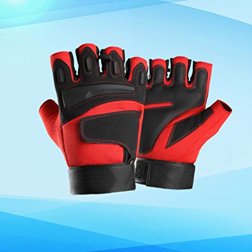 Luvas de ciclismo BESPORTBLE, luvas à prova de choque, meio dedo, luvas esportivas, luvas de mão par