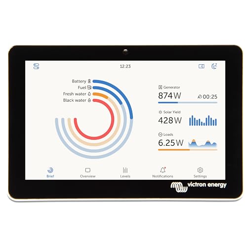 Victron Energy GX Touch 50, Schermo di Visualizzazione da Remoto (Impermeabile)