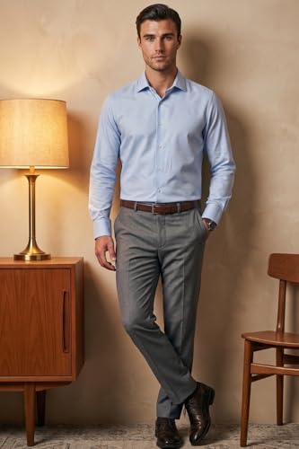 Image of Louis Philippe Men's Cotton Slim Fit Shirt