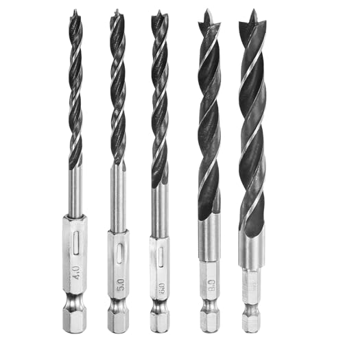 Quarkzman Präzisions-Dübelbohrer-Set 5-teilig