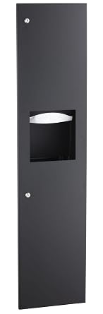 B-3803.MBLK - TrimLineSeries Recessed Paper Towel Dispenser/Waste Receptacle, Matte Black
