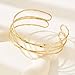 Arm Cuff Gold Arm Bracelet Handmade Upper Arm Cuff Arm Cuff Jewelry for Women Adjustable Bangle Armband Open Wrist Bracelets