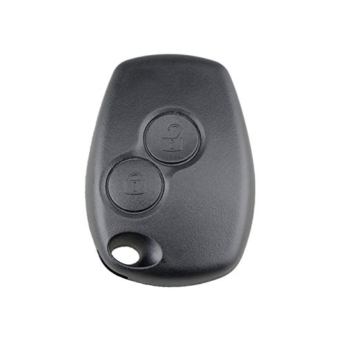 Ashley GAO 2 boutons clé de voiture coque télécommande Fob housse porte-clés vierge pour Renault Dacia Modus Clio 3 Twingo Kangoo 2 pas de Logo