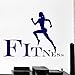 Produktbild SLQUIET Home Fitness Vinyl Applique Running Wandaufkleber Sport Jogging Fitness Cool Art Wandaufkleber Fitness Wandaufkleber Mode Aufkleber 19 grün 56x42cm