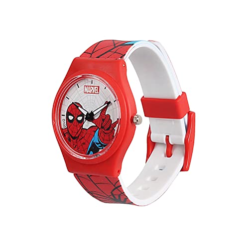 Image of Marvel Spider Man Kids Analog Wrist Watch for Boys | Soft Silicone Strap | Lightweight Comfortable Watch for Children | Adjustable Buckle Casual Daily Wear Watch for Kids