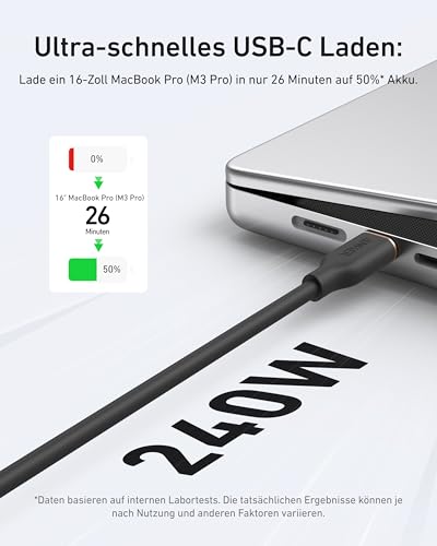 Anker 240W PowerLine III Flow USB C auf USB C Kabel [1,8m] – Ansicht 4