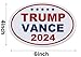 FEUENS 2 Pack Trump Vance 2024 Magnets Reflective Vinyl Sign Laptop Decal Car Bumper Window Waterproof Magnet Decoration, White, TP-01