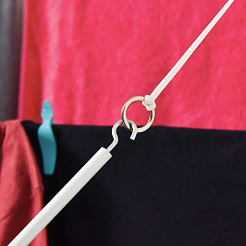 Varal de Parede e Teto Prático - 7 Varetas Individuais de 1,20 metros