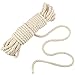 Price comparison product image ysister 25m 8mm Traditional Cotton Clothes Line Washing Clothes Pulley Line All-Purpose Natural Braided Cotton Rope Clothesline for Clothes Line, Gardening, Roofrack Cord etc