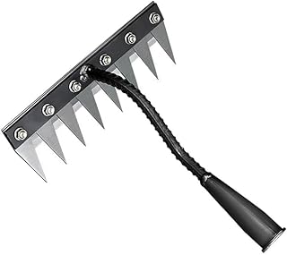 5/6/7/8 Teeth Agricultural Rake Soil Loosening Weeding Tool Manganese Steel Garden Rake Multi-use Weeding Straw Hoe Agricu...