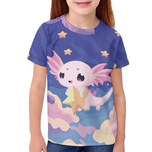 Image of JEOCODY Boys Girls Graphic Tees Funny 3D Printed Short Sleeve T-Shirts 3-16T