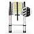 12.5FT Telescoping Ladder, Aluminum extendable Ladder, Retractable Extension Ladder for Home and Outdoor Work, Load Capacity 330 pounds