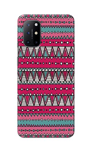 Image of Printed Hard Back Cover Case for OnePlus 8T | OnePlus 8T+ 5G Back Cover (Geometric Vintage Pattern) -1803