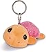 NICI 43382 Schlüsselanhänger Schildkröte Sealina, 10 cm, orange/rot