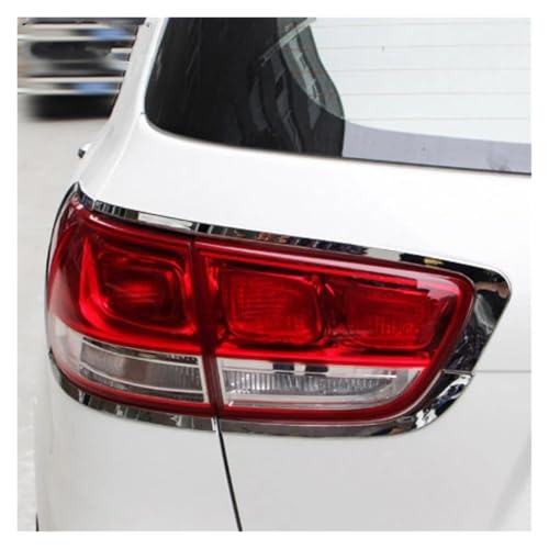 Cubierta de luz trasera cromada para Kia Sorento moldura elegante 3