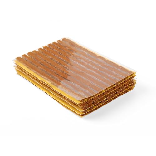 Image of TS-135C50 Emergency Tubeless Tire Puncture Repair Strips Tire Repair Strings Tire Plugs or Car Truck Motorcycle Bike(1 /8 inch x 4 inch Brown 50 Strips)