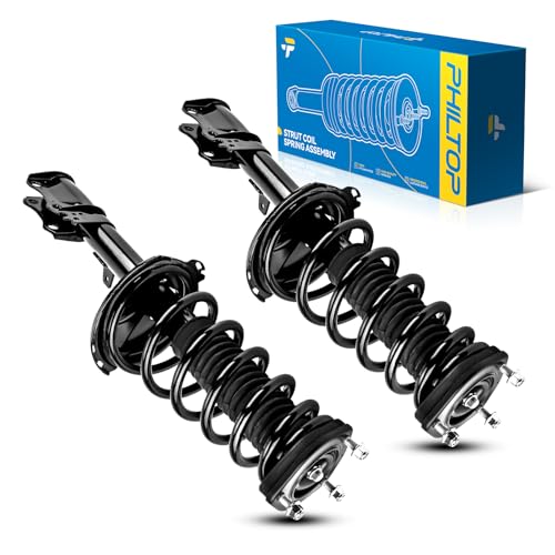Image of PHILTOP Rear Struts Assembly for 2009-2012 Venza FWD, 172966 /172967 Complete Struts and Shocks Absorber Assembly,Quick Suspension Loaded Struts with Coil Spring
