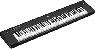Yamaha Piaggero 76-Key Ultra-Portable Digital Piano, Premium Yamaha Voices, Graded Soft Touch Keys, Black NP35B