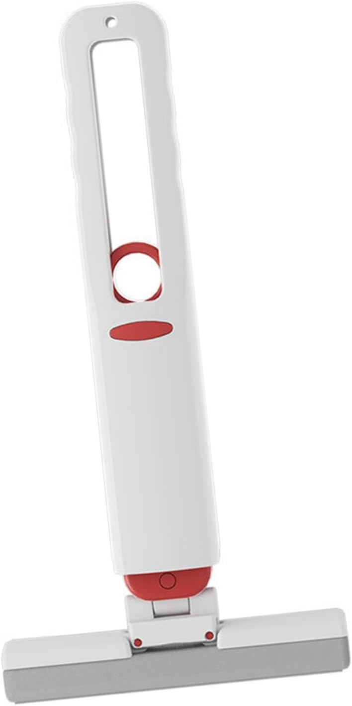 Cryfokt Mini Mop, Portable Self Squeeze Short Mop with 2 Head, Strong Absorbent Hands Washable Quick Sponge Mop Floor Cleaning Suitable for Bathroom Kitchens Tableware Desktop Glass