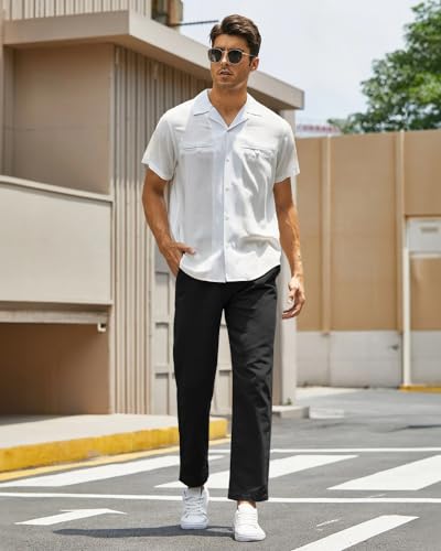 Image of EYEBOGLER Mens Regular Fit Formal & Casual Pant