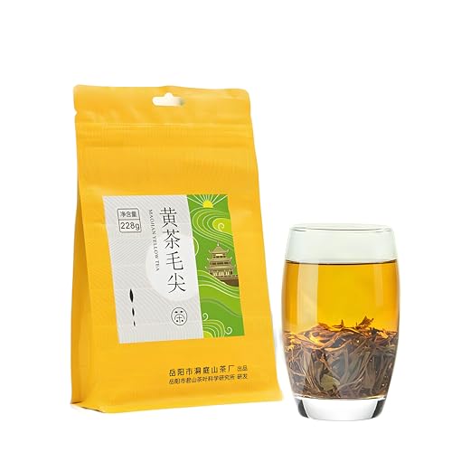 228g De Té Amarillo De Hojas Sueltas Frito a Mano Tea De Primavera Mao Feng Maojian Sabor Fresco Chino Bebida De Tea Verde Con Cuerpo Sabor Suave Y Fácil De Preparar