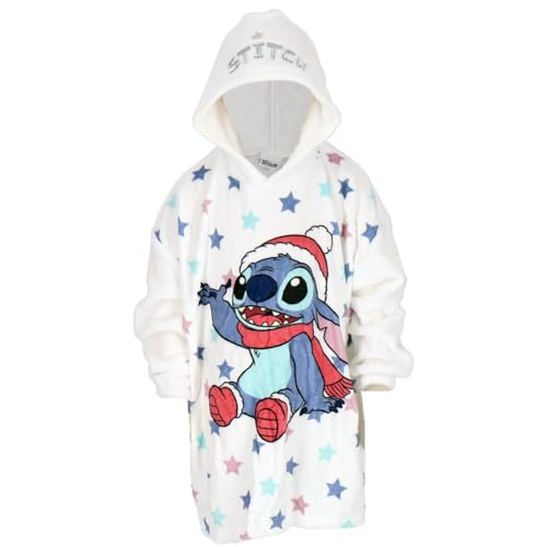 Poncho plaid Stitch de Noël pour enfant : partagez des moments chaleureux Disney