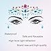 Face Gems, Mermaid Face Jewels Stick On, Jewels Rhinestones Gems Rave Eyes Body Crystals for Christmas Festival Music Carnival Party Makeup (6 Sets)