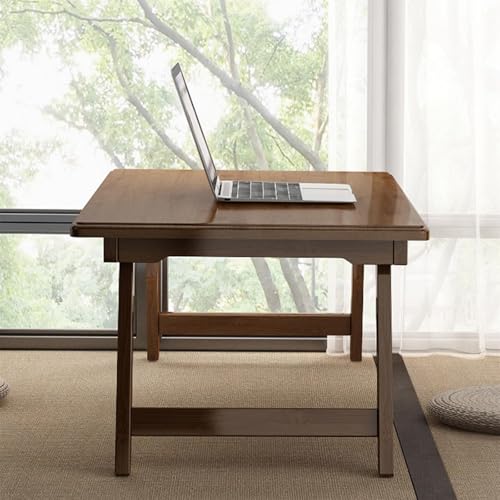 Table Basse Japonaise Pliante en Bois, Table à Thé Portable Tatami - 6