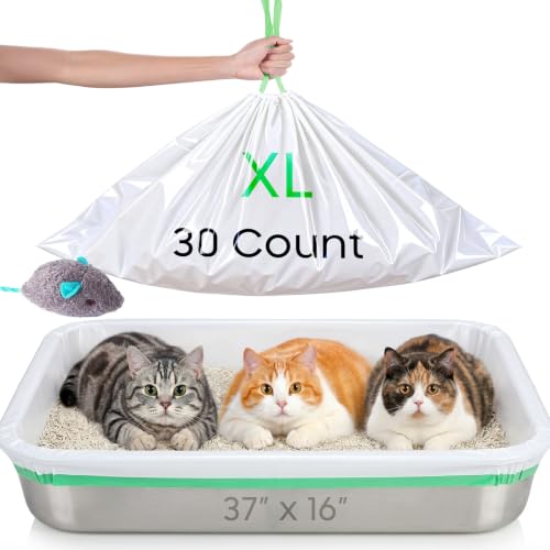 AWoHH Cat Litter Box Liners [30 Count]-Large/Jumbo 37x16
