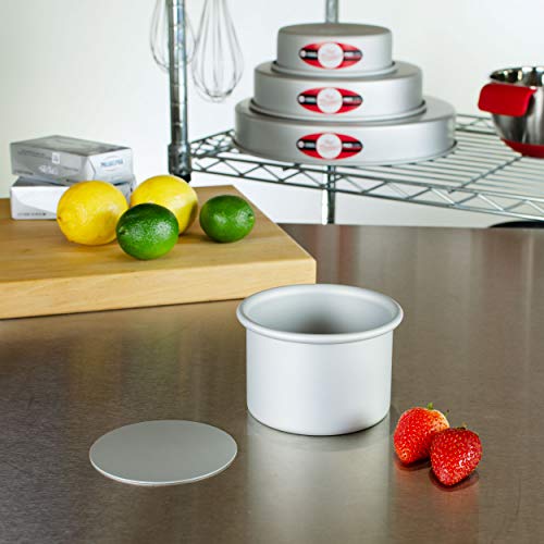 Fat Daddio's Pcc-43 Anodized Aluminum Round Cheesecake Pan, 4 X 3 Inch #TOP4