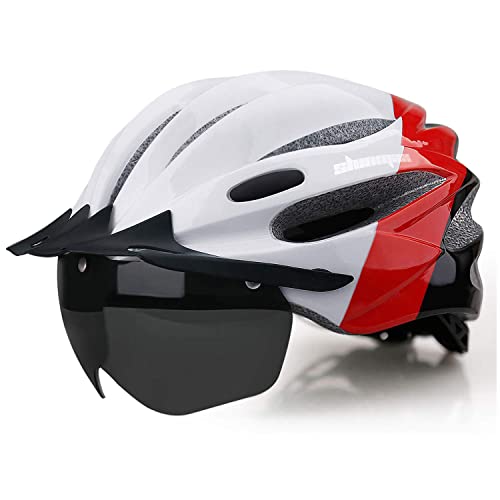 Casco De Bicicleta KINGLEAD Ultra Ligero - Con Visera Magnética Extraíble, 11 Orificios De Ventilación, Ajustable 57-62 Cm, Incluye Bolsa