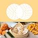 100 Pcs Perforated Bamboo Steamer Liners, Dumpling Steam Paper, 10 Inch Round Anti-Stick Steamer Paper for Bamboo Steamer, Metal Steamer (White)