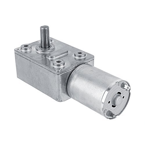 DC Getriebemotor 12V Reversibles Schneckengetriebe 12V, Drehmoment DC Motor Getriebemotor Gesamtmetall 5/6/20/40/62 RPM(5RPM)