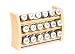 Produktbild GALDBIS Gewürzregal, Küchenregal aus Holz für Gewürze und Kräuter, 18 Gläser, Gald  18F-6x3 naturell mat