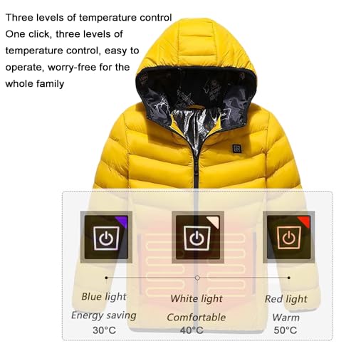 Heated Jacket for Boys Girls,Youth Kids Jackets Vest,Winter Coat Heated Clothing,Adjustable Temperature,for Kid Birthday Gift2