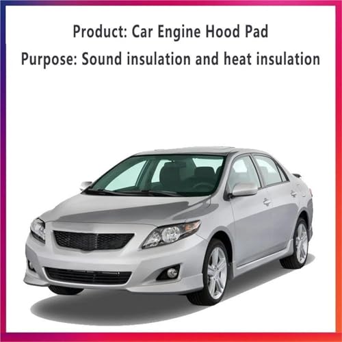 Isolation thermique Toyota Corolla E140 E150 | Coussin sonore capot - 5