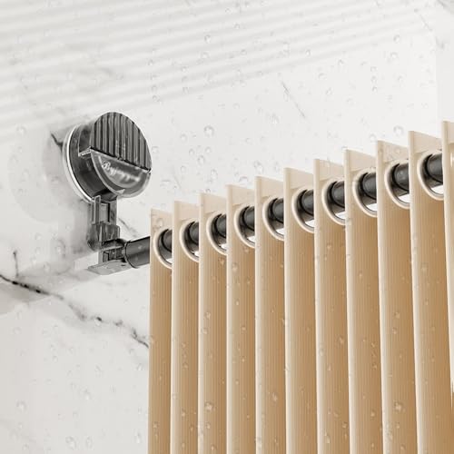 Tringle à rideau de douche télescopique réglable sans percer pour protéger vos murs