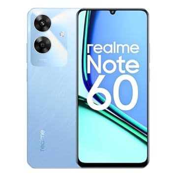 realme Note 60 Smartphone 4+128GB, Garanzia Uniforme ArmorShell 48 Mesi, Fotocamera Ultra Chiara 32MP, Schermo di Protezione Occhi 90Hz, Mini Capsule 2.0, Batteria di Grande Capacità 5000mAh, Blu
