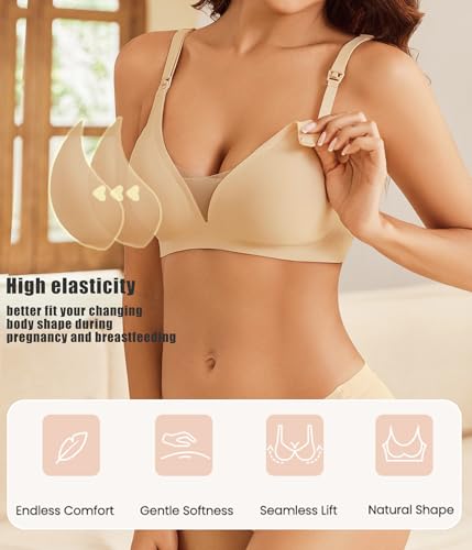 Avidlove Nursing Bras for Breastfeeding Seamless Ultra Comfort Pregnancy Maternity Wireless Bralette3