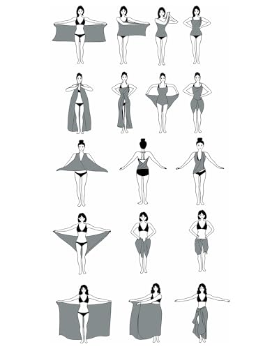 Bsubseach Women Sarong Swimsuit Coverups Long Pareo Bikini Wraps Skirt Beach Bathing Suit Cover Up3