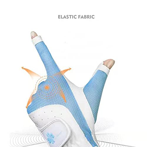 Adult Golf Gloves Breathable Fingerless Ladies Golf Gloves, Elastic Lycra Fabric, A Pair Of Left And Right Hands -18-21 #TOP1