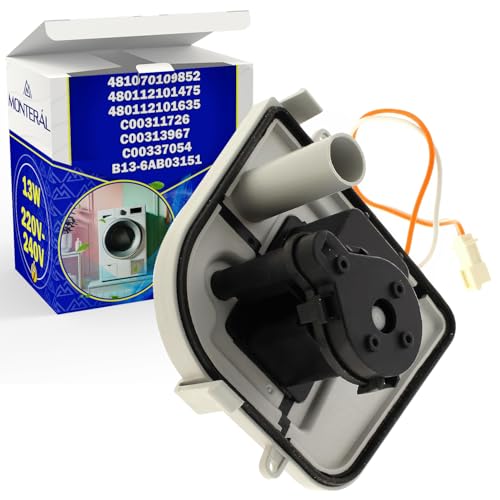 Kondensatpumpe für Trockner 13W 220V-240V mit dem Originalcode 481070109852 C00311726 für Whirlpool B13-6AB03151 für Hanyu - Garantie 10 Jahre - MONTERAL Kondensatpumpe für Trockner 13W 220V-240V mit dem Originalcode 481070109852 C00311726 für Whirlpool B13-6AB03151 für Hanyu - Garantie 10 Jahre - MONTERAL